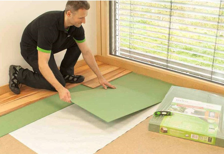 Trittschalldämmung unter Laminat und Parkett verlegen
