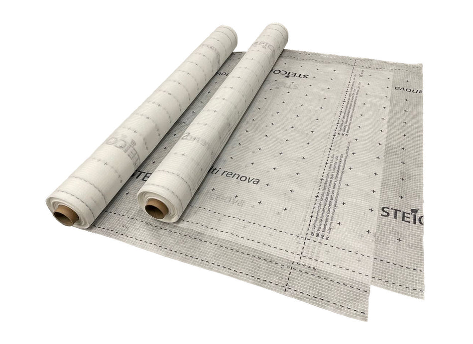 Steico multi renova moisture-variable vapor barrier membrane for the renovation area