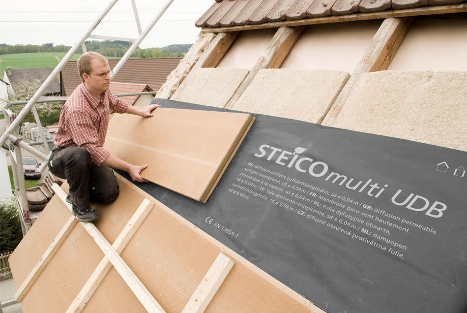 Steico multi UDB underlay, underlay and airtight membrane